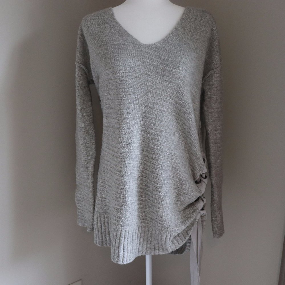 Free People Grey Knit Sweater